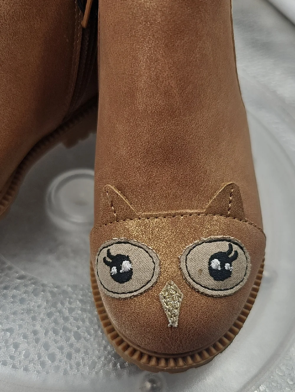C1 Tan Wonder Nation Owl Designed Boots Size 7, NWT - Picture 3 of 8